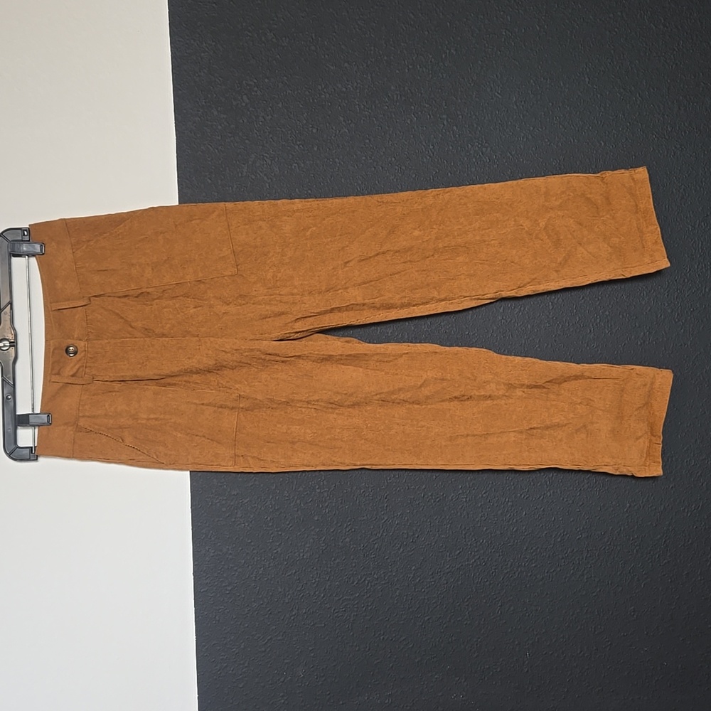 High-waisted, Corduroy, Straight leg pants